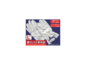 �N���t�g�c�[��/CRAFT TOOL �}�W�b�N�� �؃N���X�g�v��� �A�e�t L�T�C�Y SKCT-04P JAN�F4949908083073 Magic pork crest leather gloves with ate