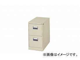 ナイキ/NAIKI ファイリングキャビネット 1列-2段 ライトグレー A4-277-LG 387×700×700mm Filing cabinet