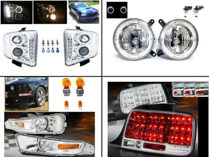 楽天市場】送料無料 フォード マスタング 06-09 LED ヘッドライト 
