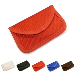 送料無料 定形外 電波防止ポーチ 赤 レッド リレーアタック対策 リレーアタック防止 キーケース スマートキー 盗難防止 電波遮断 ケース ポーチ キーケース 車 盗難 防止 対策 グッズ 鍵 ス