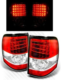 送料無料 FORD エクスプローラー 02y-05y リアレッド LED テールランプ 左右 SET US仕様 テールランプ バックライト 赤 フォード EXPLORER