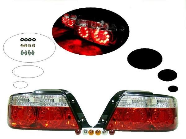 楽天市場】送料無料 トヨタ チェイサー 100系 LEDクリスタルコンビテールランプ 左右 JZX100 前期 / 後期 テールライト リアテール  クリア / レッド : AUTO PARTS JAPAN
