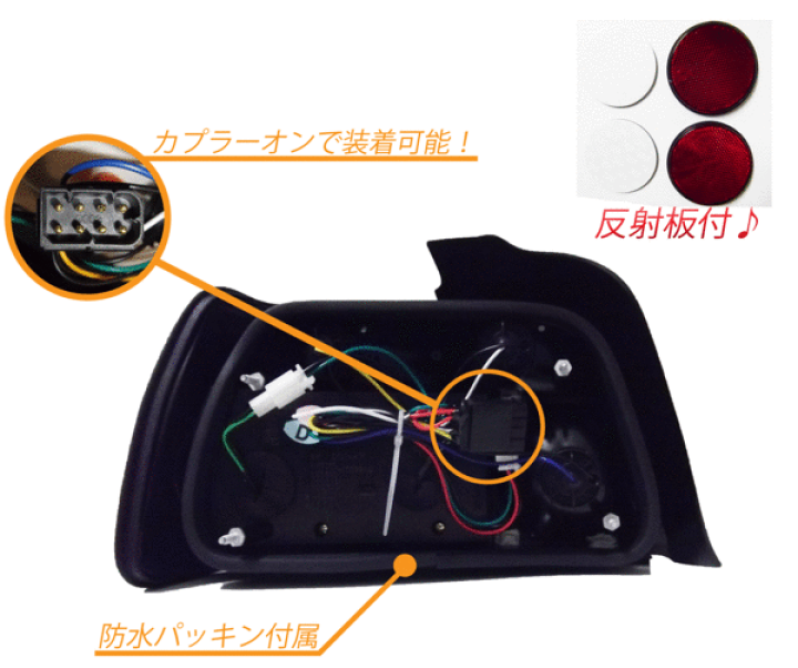 楽天市場】送料無料 BMW 3シリーズ E36 クリスタル LED コンビ