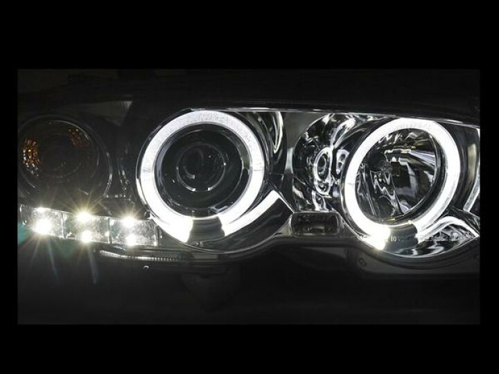 楽天市場】送料無料 ヘッドライト BMW 325 E46クーペ用 ブラック LED 