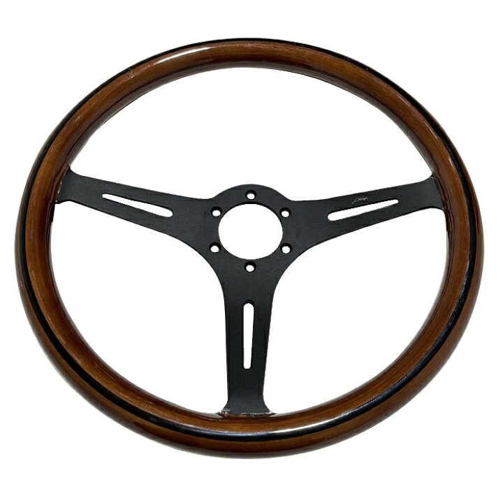 楽天市場】ウッド ステアリング 38Φ 15インチ ハンドル レトロ調 