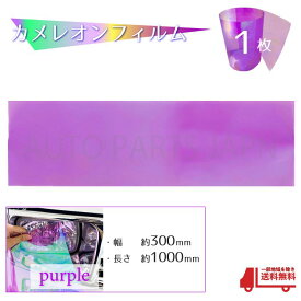 ヘッドライト レンズ カラーフィルム 紫 カメレオン フィルム マジョーラ 300 1000 mm テール フォグ ランプ 車 バイク シール 汎用 送料込