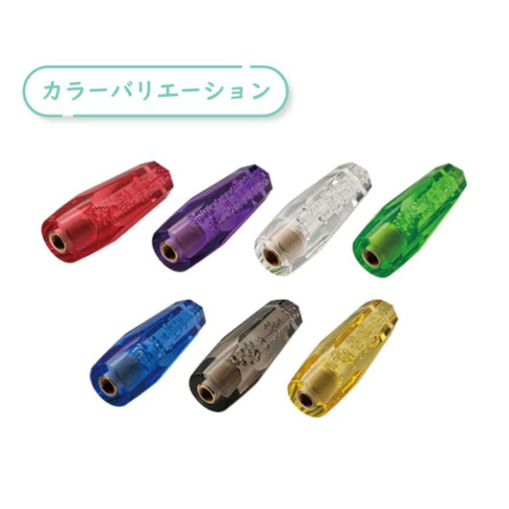 楽天市場】送込 定形外 シフトノブ 八角 15cm パープル 透明 クリア 