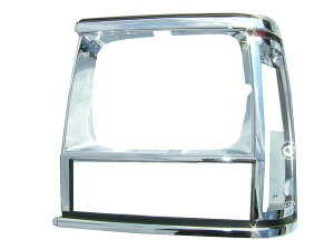送料無料 クライスラー ジープ チェロキー XJ 前期 クロームメッキ フロント グリル ベゼル 左側 新品 JEEP 55034079 ラジエーターグリル