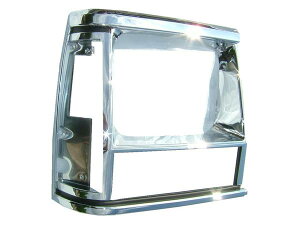 送料無料 クライスラー ジープ XJ チェロキー 前期車 クロームメッキグリル ベゼル フロント 右 新品 JEEP CHEROKEE 55034078 92 - 96年