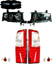送料無料 トヨタ bB オープンデッキ NCP34 LED イカリング フロント ヘッドライト & LED テールランプ 前後 左右 セット ビービー ライト