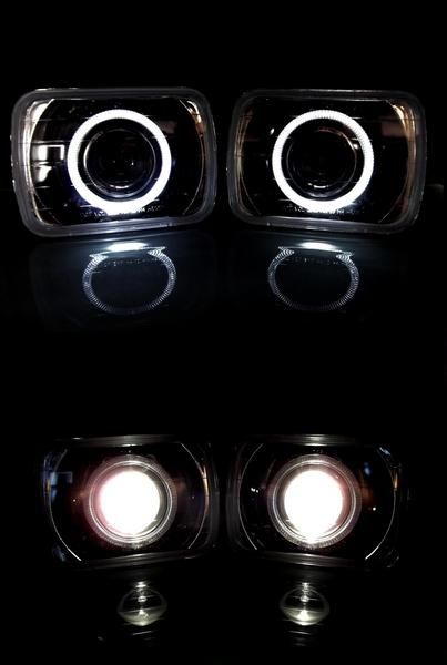 楽天市場】送料無料 汎用 ヘッドライト LED プロジェクター イカリング