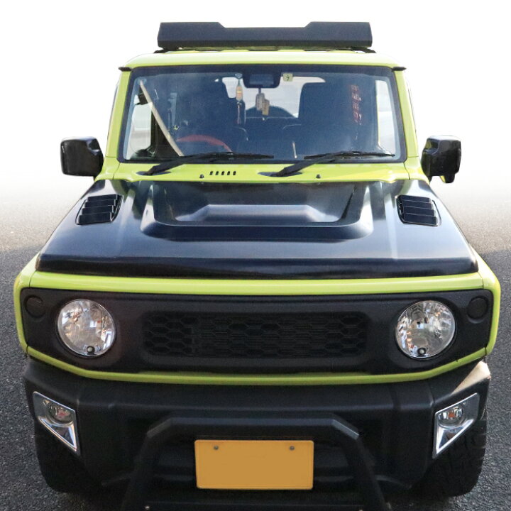 楽天市場】ジムニー JB64W JB74W 鉄製 カスタムボンネット ブラック 未 