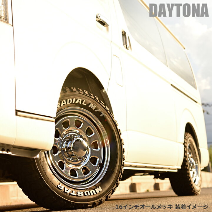 楽天市場】16インチ デイトナホイール 1本 【16×6.5J+38 6H PCD139.7 