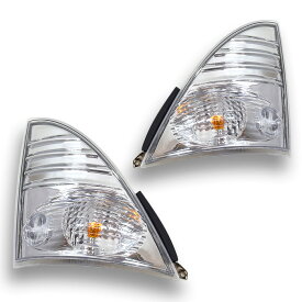 日野 グランドプロフィア フロント クリア ウィンカー 左右セット 新品 配線付き NEWプロフィア エアループプロフィア ウインカー コーナーレンズ 交換 カスタムパーツ