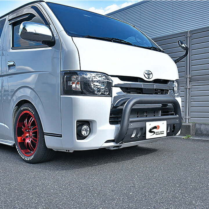 楽天市場】200系 ハイエース 標準 U字パイプ バンパーガード マット 