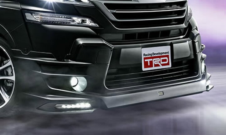 未使用 素地 未塗装 30アルファード TRD フロントスポイラー LED有