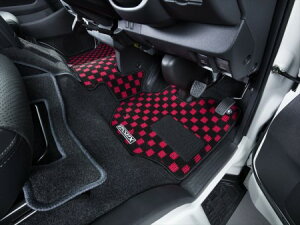 エセックスハイエース 200系 標準ボディ S-GL フロアマット フロントセカンドセット LLブラック/フチ レッド