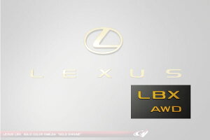 グラージオレクサス LBX MAYH10 エンブレム LBX+AWD セット ゴールドクローム