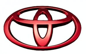 グラージオトヨタマーク RAV4 AXAH50 ハイブリッド車 ソリッドカラーエンブレム リアTマーク ディープレッドクローム