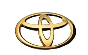 グラージオトヨタマーク RAV4 AXAH50 ハイブリッド車 ソリッドカラーエンブレム リアTマーク ゴールドクローム