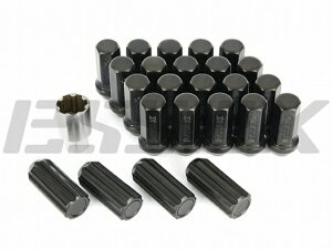 エセックスCRS シーアールエス E26 キャラバン用 レーシングナット 6穴用 24本入り ブラッククローム