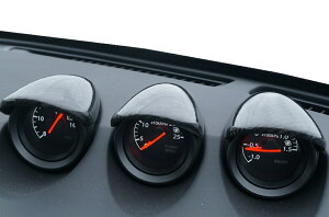 当社塗装品 アールエスダブリューフェアレディZ RZ34 RSW カーボン3連メーターフードパネル UVカット クリア塗装仕上げ 綾織シルバーカーボン