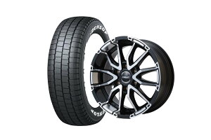 �t���b�N�X�n�C�G�[�X Delf06-17BP 17�C���`�z�C�[�� + DUNLOP W01 for WINTER 195/80R17 107/105
