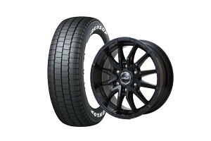 �t���b�N�X�n�C�G�[�X Delf06-17GB 17�C���`�z�C�[�� + DUNLOP W01 for WINTER 195/80R17 107/105
