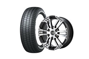 �t���b�N�X�n�C�G�[�X Delf06-17BP 17�C���`�z�C�[�� + DUNLOP W01 for WINTER 195/80R17 107/105