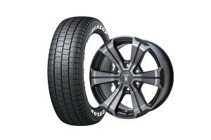 �t���b�N�X�n�C�G�[�X W-DEEPS17BR1-2MBC 17�C���`�z�C�[�� + DUNLOP W01 for WINTER 195/80R17 1