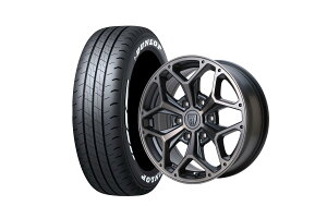 �t���b�N�X�n�C�G�[�X STYLING HEX HE17-2MBC 17�C���`�z�C�[�� + DUNLOP W01 215/60R17 LT�K�i(4�{�Z