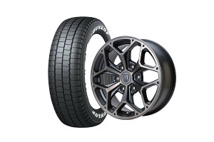 �t���b�N�X�n�C�G�[�X STYLING HEX HE17-2MBC 17�C���`�z�C�[�� + DUNLOP W01 for WINTER 195/80R