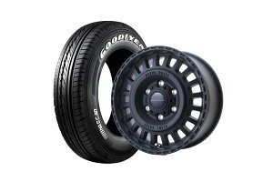 �t���b�N�X�n�C�G�[�X NEXUS CREST DESERT BLACK 16�C���`�z�C�[�� + NASCAR PLUS 215/65R16 109/