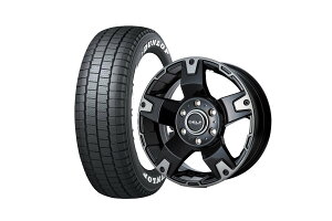 �t���b�N�X�n�C�G�[�X Delf03-17BC 17�C���`�z�C�[�� + DUNLOP W01 for WINTER 195/80R17 107/105
