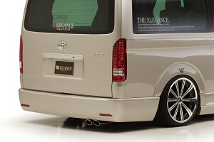 レガンスハイエース 200系 ワイドボディ リアバンパー LEDリフレクタータイプ FRP製 本体のみ 1型