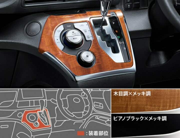 楽天市場】モデリスタシエンタ 170系 後期 インテリアパネルA 