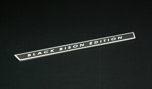 @hWALD EMBLEM Black Bison PLATE EMBLEM (SIZE 10×160mm )(C)