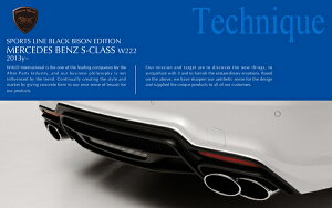 ���@���hBENZ S W222 (2013�`) D.T.M SPORTS �}�t���[�J�b�^�[ (TWIN240×2)BLACK BISON��p