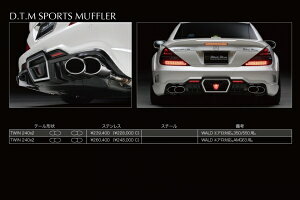 ���@���hBENZ SL R230 Sports Line Black Bison Edition (08y�`) D.T.M �X�|�[�c�}�t���[ (TWIN240×2) �I�[���X�e�����X SL63�p