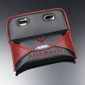 汎用 | 車用ティッシュカバー/BOX【エイムゲイン】AIMGAIN ラグジュアリー ヘッドレストティッシュケース BK&Wine Red