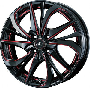 EFbYLEONIS IjX TE 17C` 6.5J CZbg+50 4 PCD100 BK/SC(RED) (ubN/SC}VjO bh) zC[ 1{
