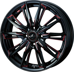 EFbYLEONIS IjX GX 17C` 6.5J CZbg+42 4 PCD100 BK/SC(RED) (ubN/SC}VjO bh) zC[ 1{