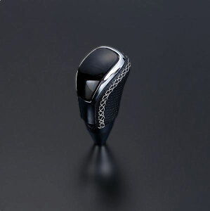 フェガーリハイエース 200系 1-5型 標準ボディ ハイグレード Vタイプ ロングシフトノブ 黒木目ゴールド×シルバーユーロステッチ