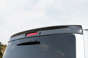 ギブソンハイエース 200系 1-4型 標準ボディ リアルーフスポイラー (ハイマウント対応・カーボン製)