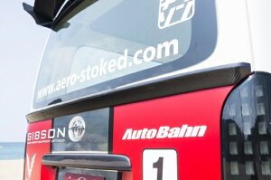 ギブソンハイエース 200系 1-4型 標準ボディ GIBSONリアゲートスポイラー(カーボン製)