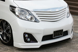 エクスクルージブ ゼウスアルファード EXE LINE フロントバンパースポイラー 未塗装品 ALPHARD(GGH/ANH) 前期 2008/5 - 2011/10