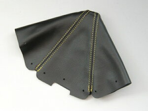 ズームエンジニアリングロードスター NA マニュアル車 シフトブーツ 本革製 ブラック/イエローステッチ