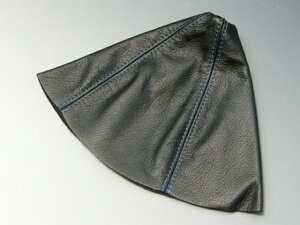 ズームエンジニアリングロードスター NC MTシフトブーツ 本皮製 ブラック/ブルーステッチ