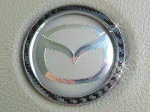 ハルトデザインマツダ キャロル mut-MAZDA・CAROLキャロル専用ステアリングセンターリング/ブラックカーボン/DBA-HB36S/インテリア MAZ-CAR-SC-C
