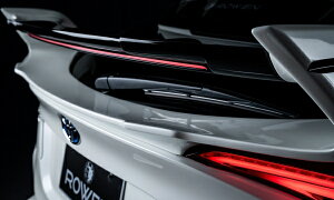 ロウェンC-HR 11/10/50 S/S-T 後期 エレクトロニクス リアウイング タイプ3 FRP 塗装済 エモーショナルレッドII